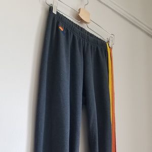 AVIATOR NATION Rainbow Stripe Perfect Sweatpants